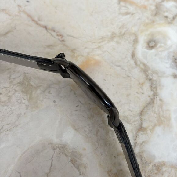 GaGa MILANO Manuale Thin 46mm 5092 Black Dial Quartz Analog Watch - Picture 7 of 10